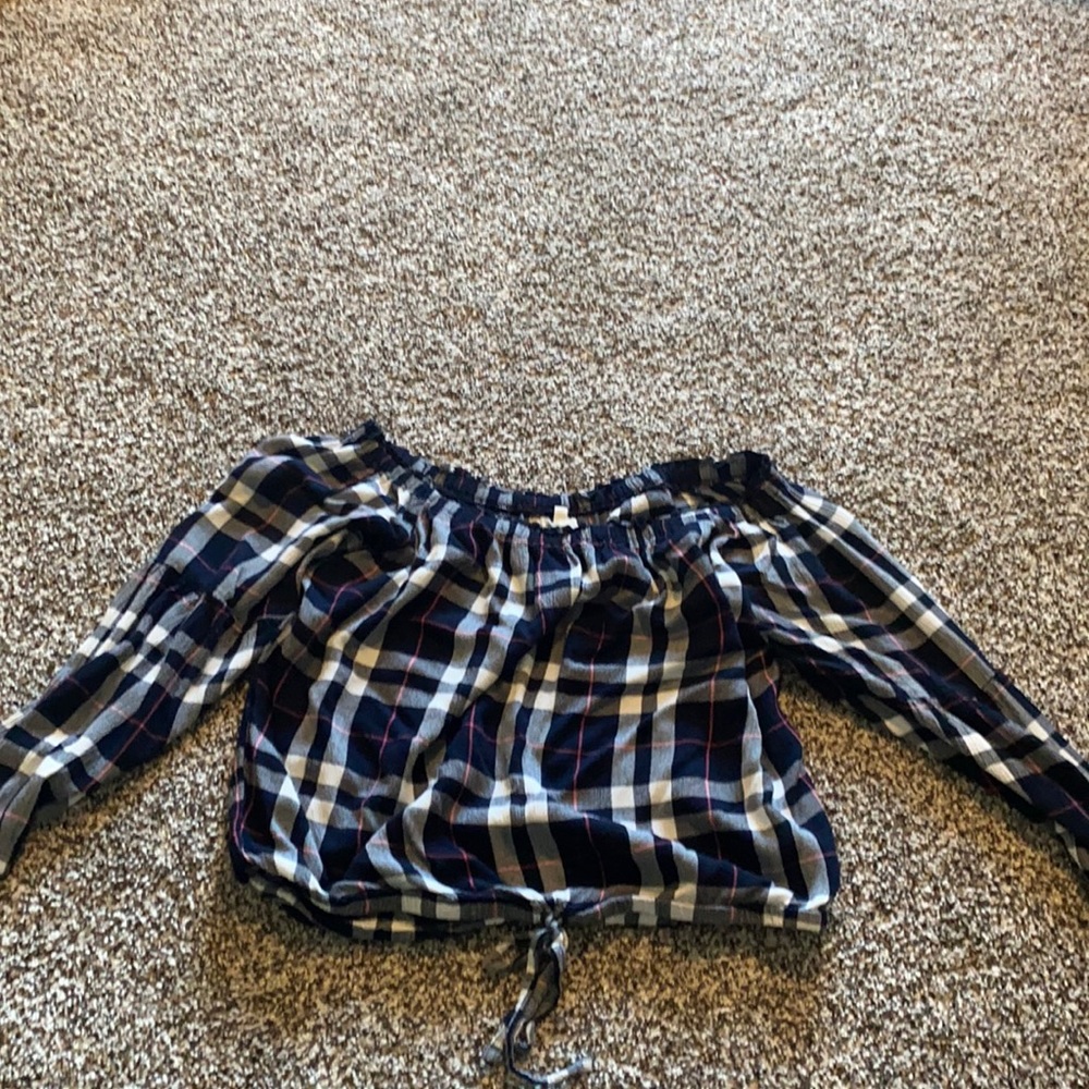 Maurices crop flannel